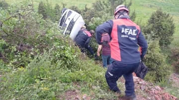 Karabük’te otomobil takla attı: 2 yaralı
