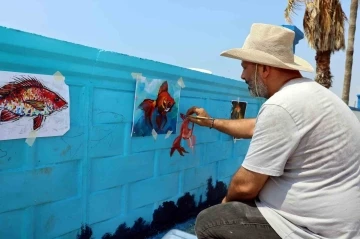 Karaduvar Sardalye Parkının etrafı akvaryuma dönüştü
