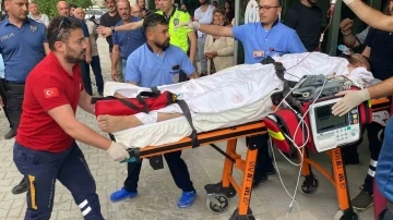 Kavgada göğsünden bıçaklandı, hava ambulansı ile Konya’ya sevk edildi
