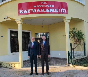 Kaymakam Ertaş, Köyceğiz Kaymakamı Maslak ile buluştu
