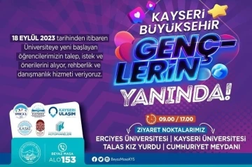 Kayseri’ye yeni gelen öğrencilere rehberlik ve danışmanlık hizmeti başladı
