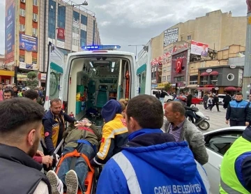 Kaza sonrası zabıta ile vatandaş arasında gerginlik
