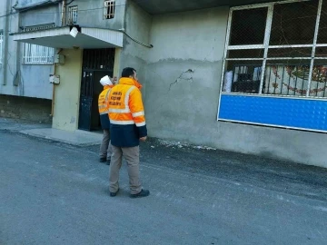 Keçiören Belediyesinin uzman ekipleri hasar tespiti için sahada
