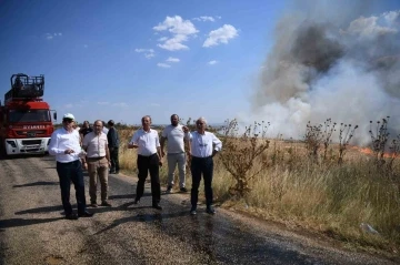 Keşan’da çıkan anız yangını büyüyor
