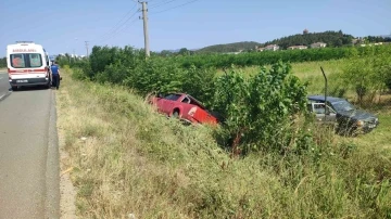 Keşan’da kontrolden çıkan kamyonet şarampole düştü: 1 yaralı
