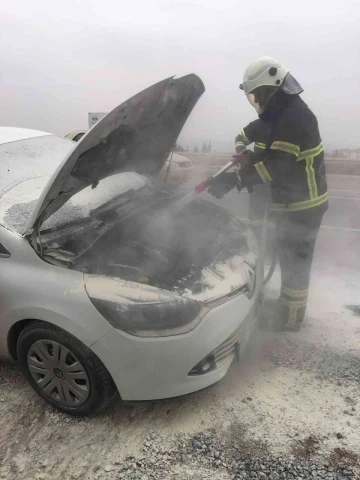 Kırıkkale’de otomobil yangını
