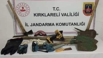 Kırklareli’de kaçak kazı yapan şüpheliler yakalandı
