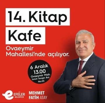 Kitap Kafe’lerin 14’üncüsü Ovaeymir’de açılıyor
