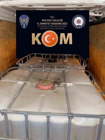 Kocaeli’de 2 ton 150 litre kaçak akaryakıt ele geçirildi
