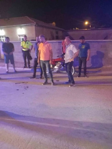 Konya’da duvara çarpan motosiklet sürücüsü yaralandı
