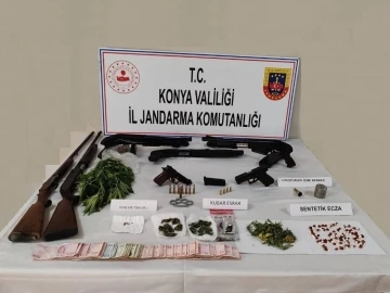 Konya’da uyuşturucu madde imal ve ticareti yapanlara operasyon: 2 gözaltı

