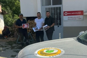 Köy köy dolaşıp orman yangını uyarısı yaptılar
