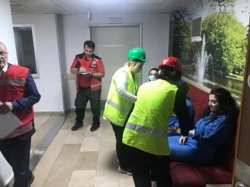 KTÜ Farabi Hastanesi’nde yangın tatbikatı yapıldı
