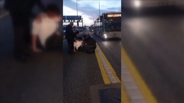 Küçükçekmece'deki metrobüs kazasında 4 kişi yaralandı