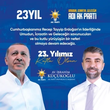 Küçükoğlu; “AK Parti mazlum ve mağdur milletlerin umududur”
