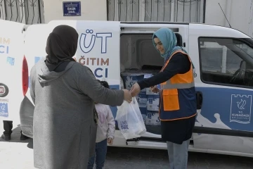 Kuşadası Belediyesi’nin süt desteği devam ediyor
