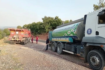 Kütahya Belediyesinden orman yangını söndürme çalışmalarına destek
