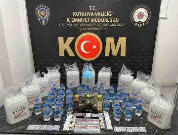 Kütahya’da sahte alkol üretip sattığı iddia edilen 2 kişinden 1’i tutuklandı

