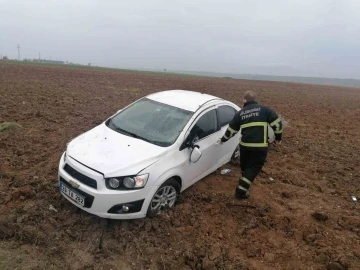 Lüleburgaz’da otomobil kamyonla çarpıştı: 1 yaralı
