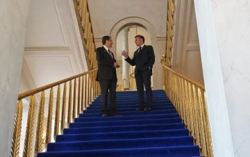 Macron ve Herzog, Elysee Sarayı’nda bir araya geldi
