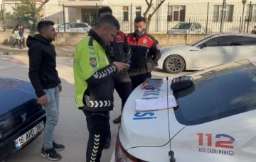 Bursa'da sürücüye ceza kesildi