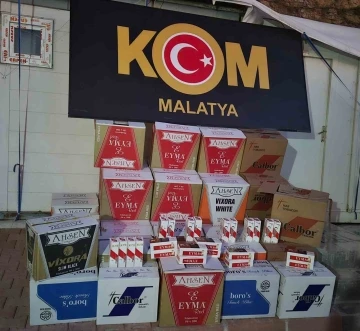 Malatya’da 408 bin adet gümrük kaçağı makaron ele geçirildi
