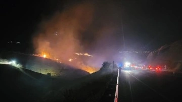 Malatya'nın Akçadağ ilçesinde dağlık alanda çıkan yangın söndürüldü