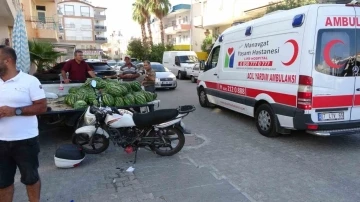 Manavgat’ta motosikletle otomobil çarpıştı: 1 yaralı
