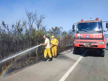 Mangal ateşi yangına neden oldu