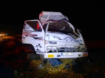 Mardin’de tır ile kamyonet kafa kafaya çarpıştı: 3 yaralı
