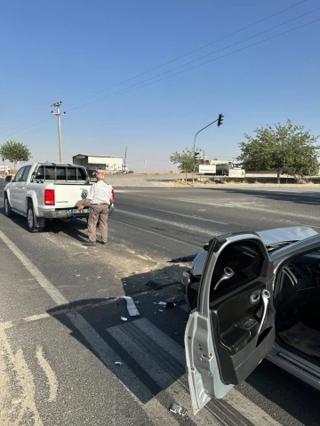 Mardin Nusaybin’de maddi hasarlı kaza
