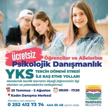 Marmaris Belediyesi üniversite yolundaki öğrencilere danışmanlık verecek
