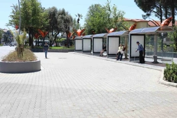 Marmaris’te merkez durak noktasına estetik dokunuş
