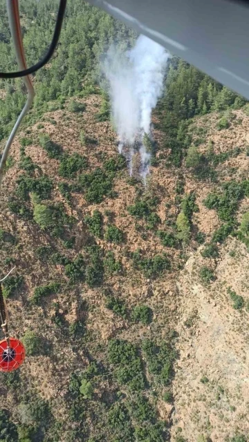 Marmaris’te orman yangını
