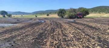 Medetli köyünde anız yangınına sebep olan kişi gözaltına alındı
