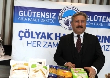 Melikgazi çölyaklı ailelere gıda paketi dağıtıyor
