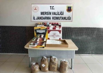 Mersin’de 28 bin adet makaron ele geçirildi
