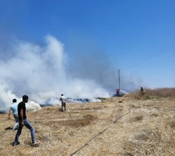 Mersin’de tarım arazisinde çıkan yangın söndürüldü
