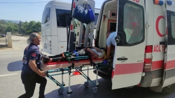 Bursa'da motosiklet sürücüsü ölümden döndü