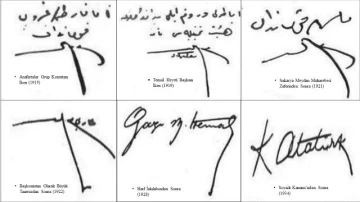 MSB, Atatürk’ün orijinal imzalarını paylaştı
