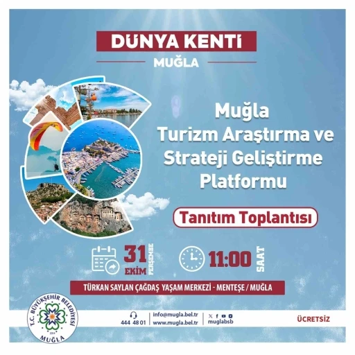 Muğla Büyükşehir Belediyesi, Turizm Araştırma ve Strateji Geliştirme Platformu’nu tanıtıyor
