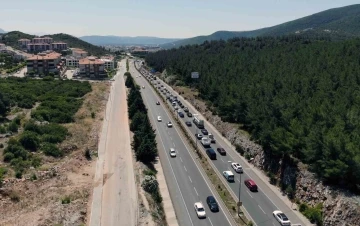 Muğla’da yollarda bayram yoğunluğu
