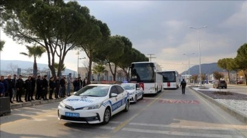 Muğla'dan deprem bölgesine gönderilen 150 polis törenle uğurlandı