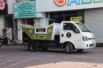 Nazilli’de çöp taksi hizmet vermeye başladı
