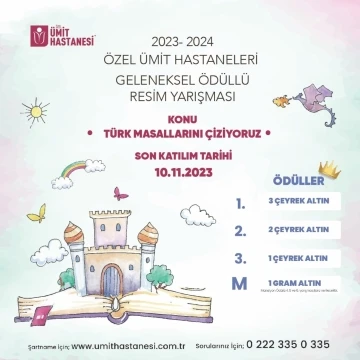 Öğrencilerin Tük masalları çizimleri yarışacak
