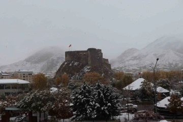 Oltu’ya yılın ilk karı yağdı
