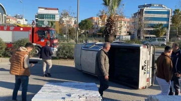 Önce çarptı, sonra yan yatarak sürüklendi
