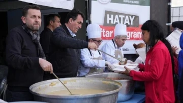 Osmangazi Belediyesi’nden deprem bölgesinde 4 bin kişilik iftar ve sahur