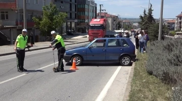 Otomobilin çarptığı yaya yaralandı
