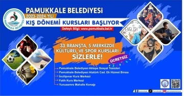 Pamukkale Belediyesi’nde kış kursları başvuruları başladı
